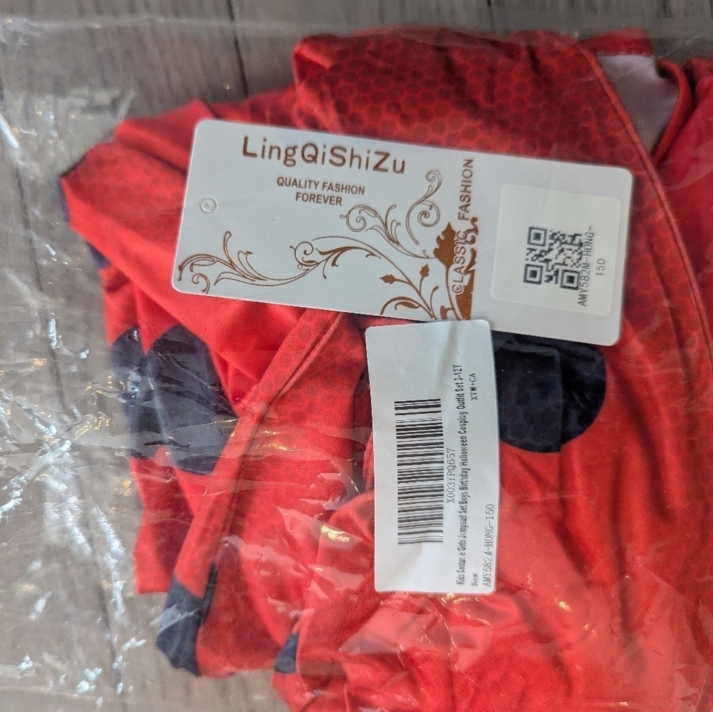 Kids Costume Miraculous Ladybug Red Polka Dot Jumpsuit - NWT size XL age 12 - Picture 5 of 5